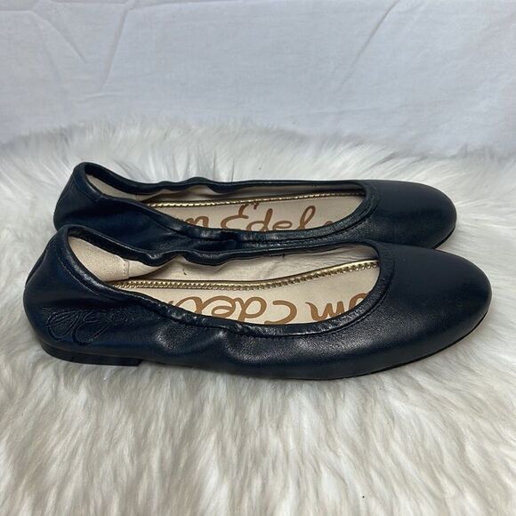 Sam Edelman Fritz Black Leather Ballet Flats Sz 6 - Picture 5 of 7